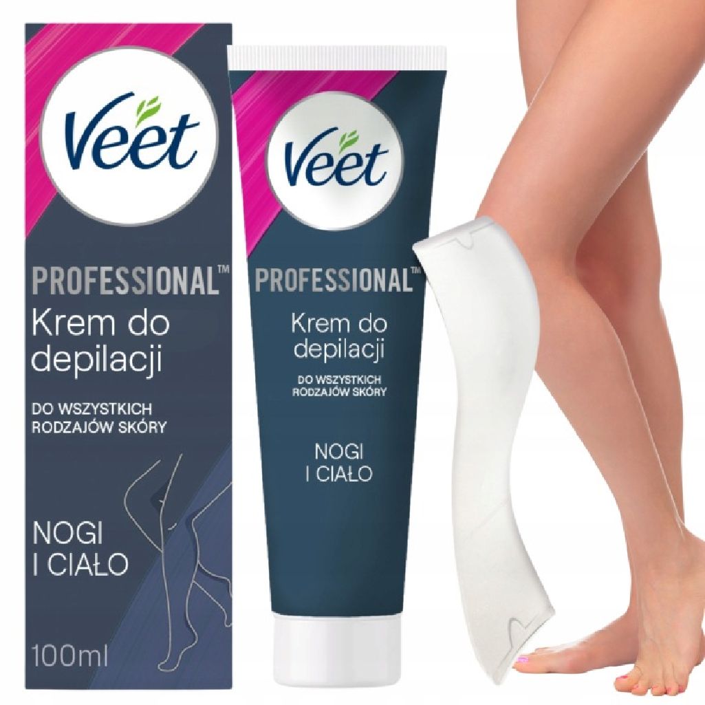 Veet Professional Krem Do Depilacji 2 Min. Dla Każdego Rodzaju Skóry 100 ml