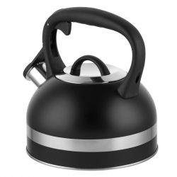 Czajnik Nieelektryczny Delux 2.5 L Z Gwizdkiem, IND by Mateusz Gessler Czarny