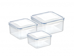 Pojemniki Freshbox 3 szt., 0.4, 0.7, 1.2 l kwadratowy 892040.00 Tescoma