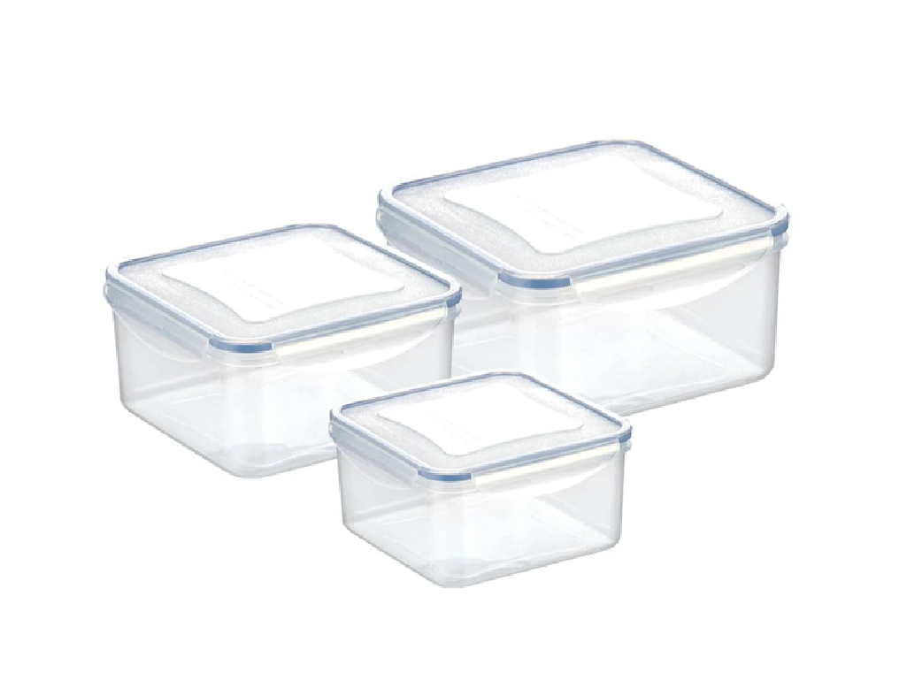 Pojemniki Freshbox 3 szt., 0.4, 0.7, 1.2 l kwadratowy 892040.00 Tescoma