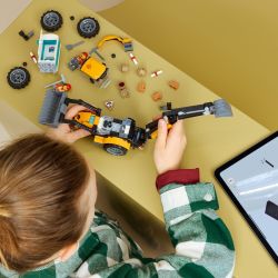 LEGO City 60480 Żółta Koparko Ładowarka
