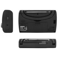 Radio Hyundai PR 200S Srebrne Bat-Siec (LCD, AM/FM, Zegar, Budzik, Minijack)