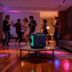 Głośnik Blaupunkt PB 6 Led Party Box Karaoke 1 x Mikrofon Bezp. Bluetooth