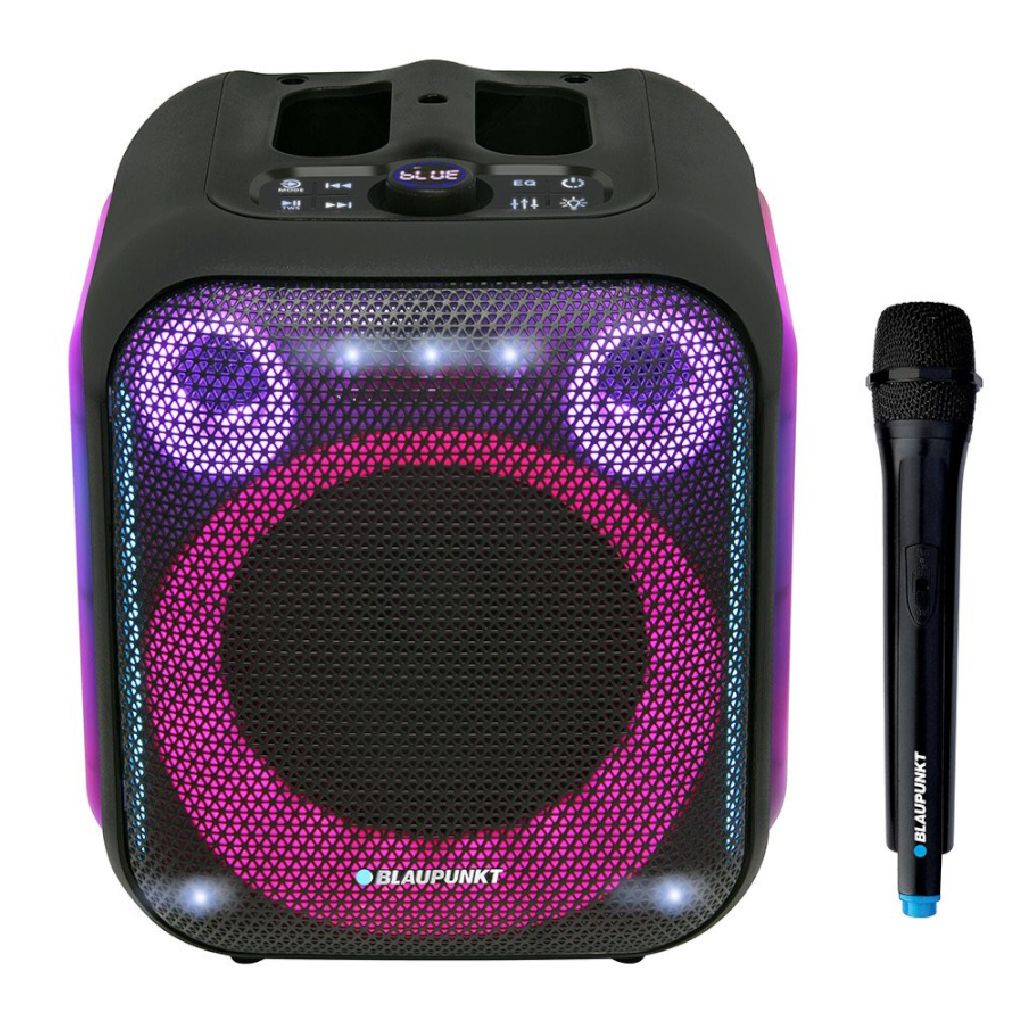 Głośnik Blaupunkt PB 6 Led Party Box Karaoke 1 x Mikrofon Bezp. Bluetooth