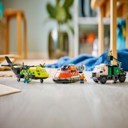 LEGO City 60505 Zestaw Z Samolotem, Ciężarówką Serwisową I Poduszkowcem