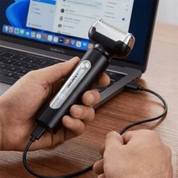 Golarka Męska Blaupunkt MST 501 3w1 Aku-Sieć (LCD, USB-C, Golarka Siatowa, 2 x Trymer)