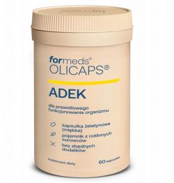 Olicaps ADEK Formeds Zestaw Czterech Witamin (A + D + E + K) Odporność 60 szt