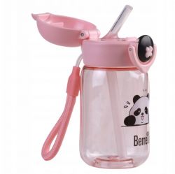 Butelka Dziecięca Panda Na Wodę 360 ml BR-0237 Różowa