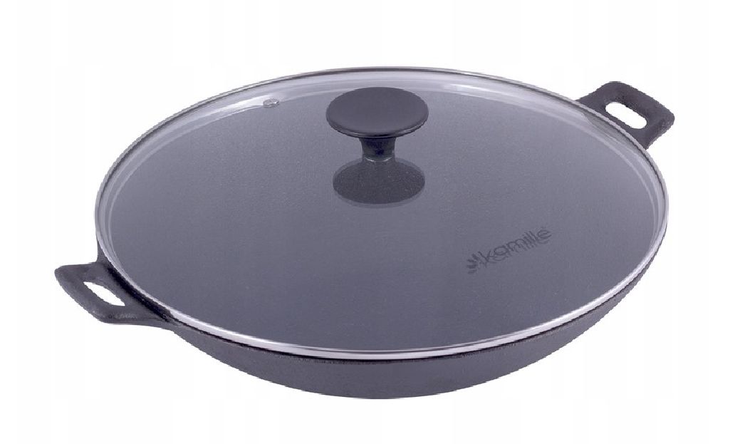 Patelnia Kamille WOK 4814 Żeliwny 30 cm
