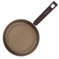 Patelnia Aston Florina 24 cm IND. by Mateusz Gessler (Szampan, Powłoka Non-Stick, Uchwyt Czarny)