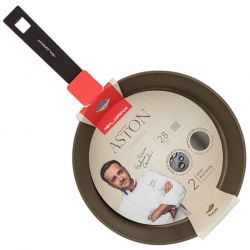 Patelnia Aston 28 cm IND. Florina by Mateusz Gessler (Szampan, Powłoka Non-Stick, Uchwyt Czarny)