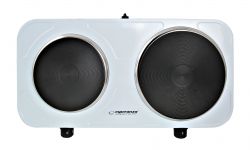 Kuchenka Elektryczna Esperanza Yellowstone Biała 2500W 2 Palniki EKH014W
