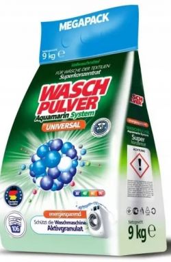 Proszek Do Prania Wasch Pulver Aquamarin System 9KG - 106 WL Universal Folia