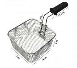 Frytownica Kamille 6815 Czarna 1000 W 1.5 L