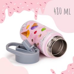 Butelka Termiczna Kamille 2162 Różowa 480 ml