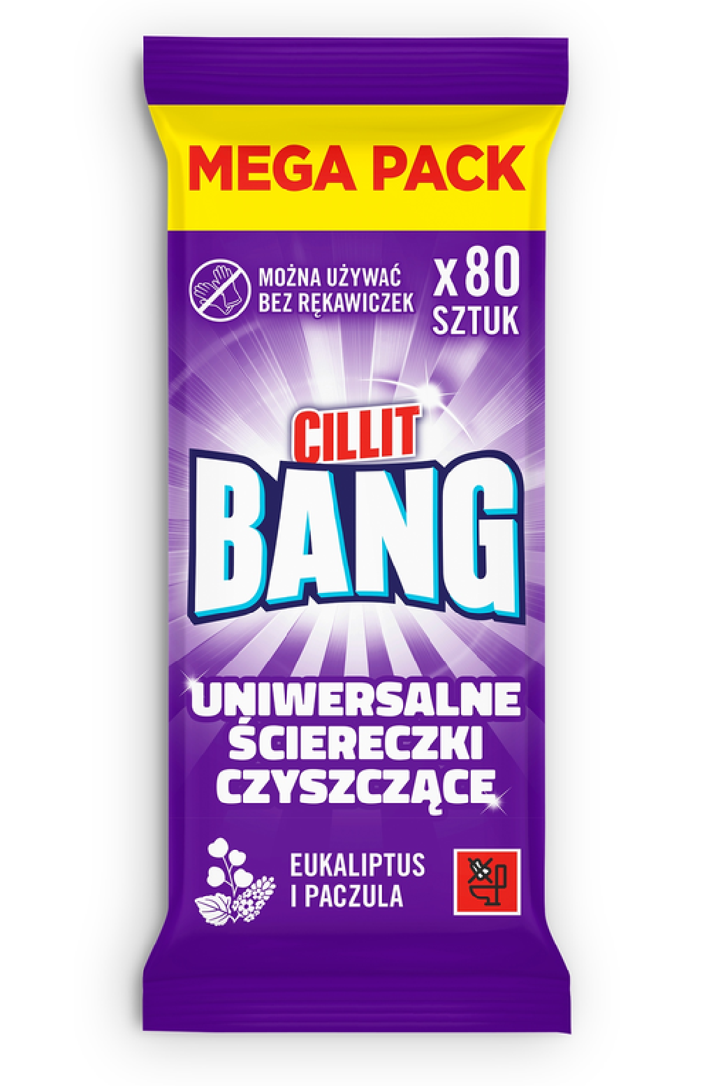 Ściereczki Czyszczące Uniwersalne Cillit Bang 80 szt