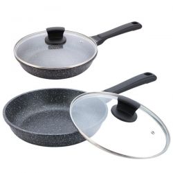 Patelnia Maestro MR 1225 28 Czarna Granitowa