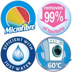 Ściereczka Gąbczasta Uniwersalna Mictrofibre Absorb+ 3 Szt Spontex