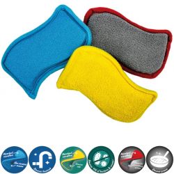 Zmywak Gąbka i Mictrofibre 2w1 Spontex Flex&Wash Kit 3 Szt