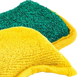Zmywak Gąbka i Mictrofibre 2w1 Spontex Flex&Wash Kit 3 Szt