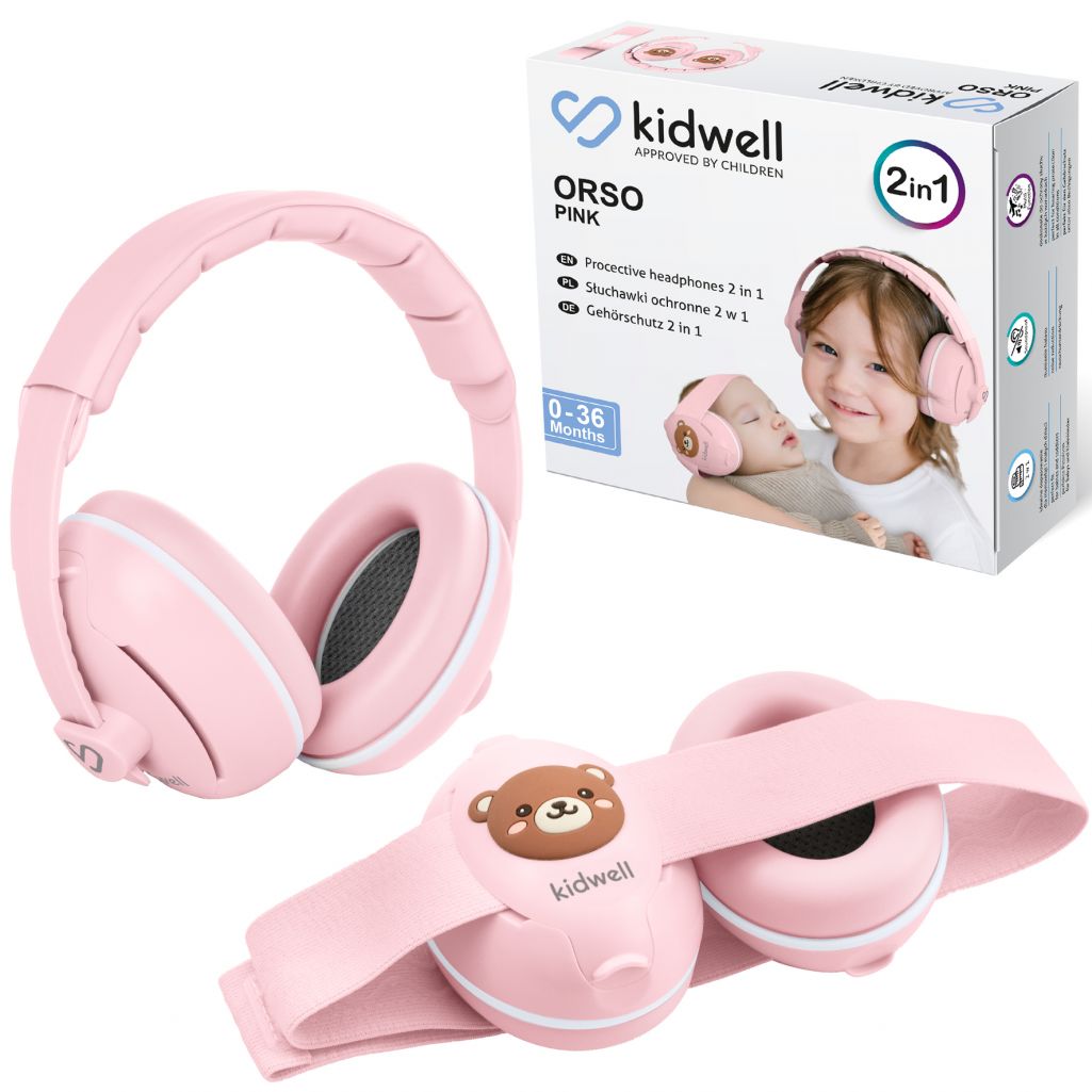 Słuchawki Wygłuszające Orso 2w1 Pink Kidwell