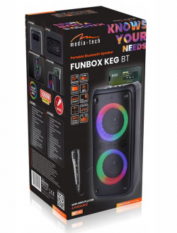 Głośnik Bluetooth Media-tech 5.0 +EDR Z Dodatkową Funkcją Karaoke MT3181