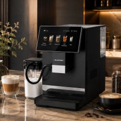 Ekspres Ciśnieniowy Blaupunkt CMA 501 Czarny (20 Bar, LCD, Młynek, Automat Spieniający, Pojemnik Na Mleko)