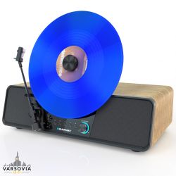 Gramofon Wertykalny Blaupunkt VT-200BT Varsovia Drewno (7” i 12”, 2 × 10 W RMS, BT-IN, BT-OUT, RCA-OUT)