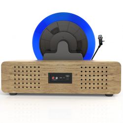 Gramofon Wertykalny Blaupunkt VT-200BT Varsovia Drewno (7” i 12”, 2 × 10 W RMS, BT-IN, BT-OUT, RCA-OUT)