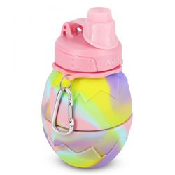 Bidon Silikonowy Składany Nils NC4102 Różowy 700 ml