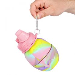 Bidon Silikonowy Składany Nils NC4102 Różowy 700 ml