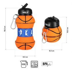 Kubek Silikonowy Składany Nils NC4104 550 ML Basketball