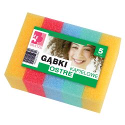 Gąbki Kąpielowe Ostre Bratek 5szt