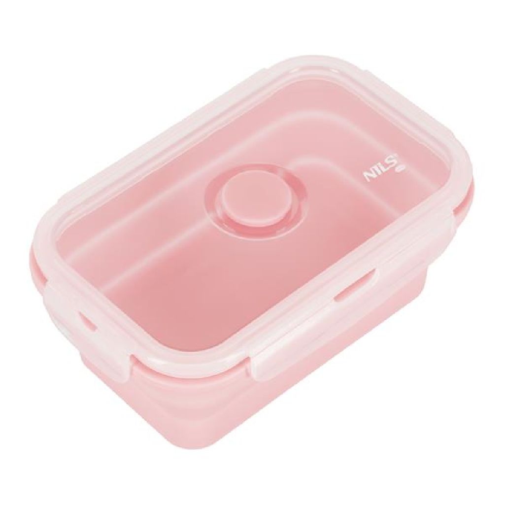 Pojemnik Lunchbox Składany Nils NC4105 Różowy 500 ml