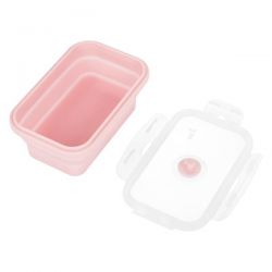 Pojemnik Lunchbox Składany Nils NC4105 Różowy 500 ml