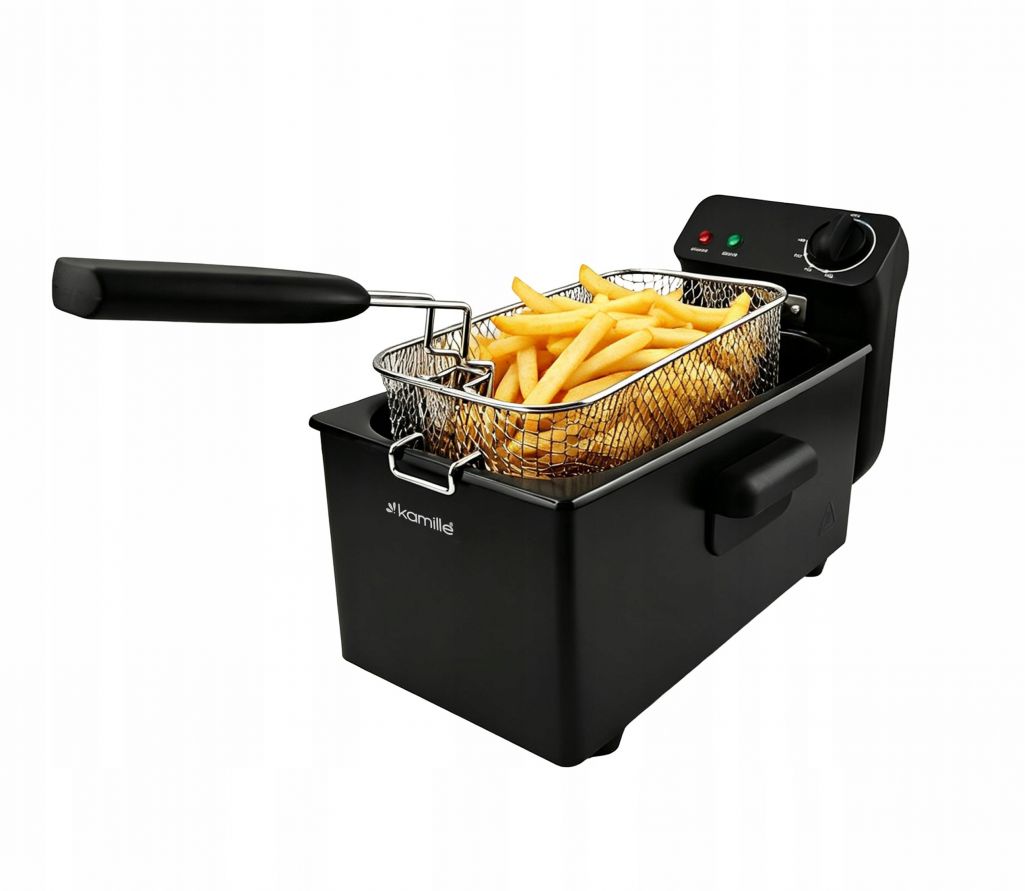 Frytownica Kamille 6816 Czarna 2000 W 3.0 L