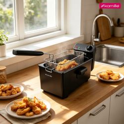 Frytownica Kamille 6816 Czarna 2000 W 3.0 L