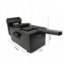 Frytownica Kamille 6816 Czarna 2000 W 3.0 L