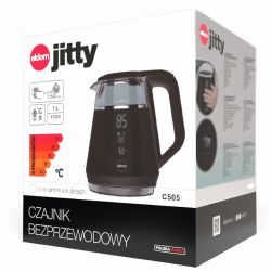 Czajnik Eldom C 505 Szklany Biały Regulacja Temperatury 1L