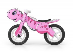 Milly Mally Dino rowerek biegowy drewniany pink