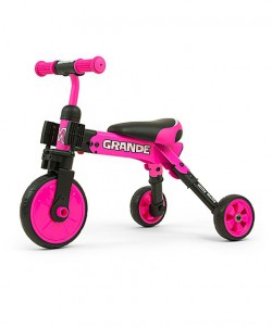 Milly Mally Grande rowerek trójkołowy 2w1 pink