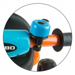 Milly Mally Turbo rowerek trójkołowy + pchaczem blue -green