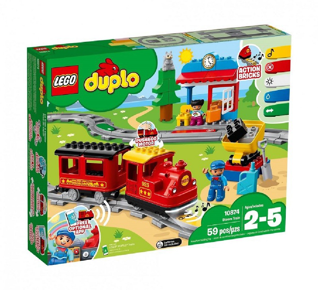 LEGO Duplo Pociąg parowy 10874