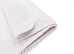 SENSILLO Ręcznik okrycie kąpielowe 100x100 cm Białe