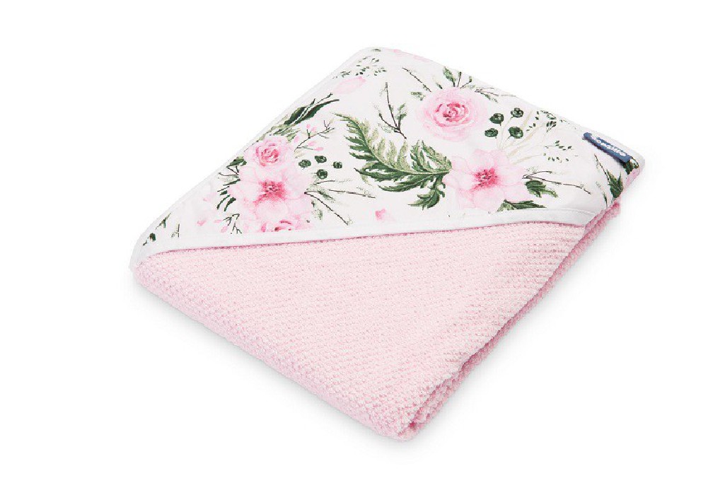 SENSILLO Ręcznik okrycie kąpielowe 100x100 cm Różowy
