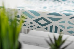 SENSILLO Przewijak na łóżeczko usztywniany 70 cm Patterns - Romby platyna