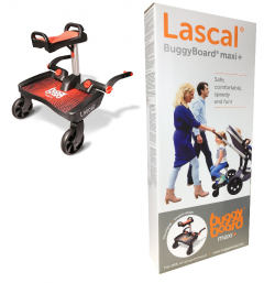 Lascal 02550 Buggy Board Maxi czerwony + siedzisko Saddle czerwony
