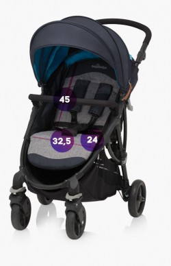 Baby Design Smart wózek spacerówka 17 graphite