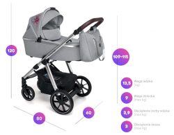 Baby Design Bueno wózek 2w1 103 + wkładka