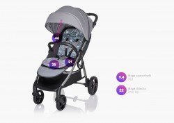 Baby Design Wave wózek spacerowy + wkładka 05/turquise